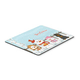 Caroline'S Treasures Merry Christmas Cocker Spaniel Black Tan Mouse Pad, Multicolor, 7.75X9.25 (Bb2424Mp)