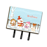 Caroline'S Treasures Christmas Carolers Merry Wire Fox Terrier Leash Or Key Holder Bb2432Th68, Triple
