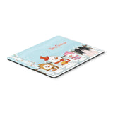 Caroline'S Treasures Merry Christmas Pekingese Black White Mouse Pad, Multicolor, 7.75X9.25 (Bb2436Mp)