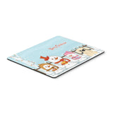 Caroline'S Treasures Merry Christmas Carolers Pekingese Cream Mouse Pad, Multicolor, 7.75X9.25 (Bb2437Mp)
