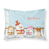 Caroline'S Treasures Merry Christmas Carolers Jack Russell Terrier Fabric Standard Pillowcase Bb2439Pillowcase, Multicolor