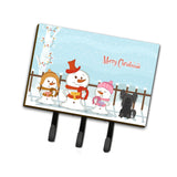 Caroline'S Treasures Merry Christmas Carolers Chinese Crested Black Leash Or Key Holder Bb2443Th68, Triple, Multicolor