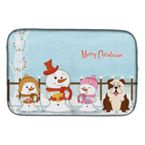 Caroline'S Treasures Bb2452Ddm Dish Drying Mat, 14 X 21, Christmas Carolers