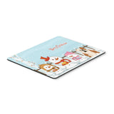 Caroline'S Treasures Merry Christmas English Bulldog Fawn White Mouse Pad, Multicolor, 7.75X9.25 (Bb2456Mp)
