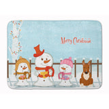 Caroline'S Treasures Merry Christmas Bull Terrier Red Floor Mat, 19 X 27, Multicolor