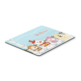 Caroline'S Treasures Merry Christmas Carolers Chow Chow White Mouse Pad, Multicolor, 7.75X9.25 (Bb2471Mp)