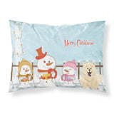 Caroline'S Treasures Merry Christmas Carolers Chow White Fabric Standard Pillowcase Bb2471Pillowcase, Multicolor