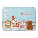Caroline'S Treasures Merry Christmas Carolers Chow Red Floor Mat, 19 X 27, Multicolor