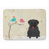Caroline'S Treasures Christmas Presents Friends Pug Black Floor Mat, 19 X 27, Multicolor