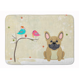 Caroline'S Treasures Christmas French Bulldog Cream Floor Mat, 19 X 27, Multicolor