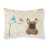 Caroline'S Treasures Christmas Presents Between Friends French Bulldog Brown Fabric Standard Pillowcase Bb2485Pillowcase, Mult