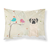 Caroline'S Treasures Christmas Presents Between Friends Mastiff White Fabric Standard Pillowcase Bb2489Pillowcase, Multicolor,