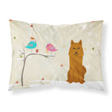 Caroline'S Treasures Christmas Presents Between Friends Karelian Bear Dog Fabric Standard Pillowcase Bb2494Pillowcase, Multico