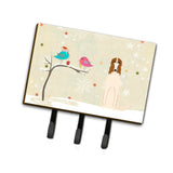 Caroline'S Treasures Christmas Presents Between Friends Borzoi Leash Or Key Holder Bb2495Th68, Triple, Multicolor