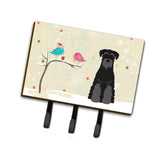 Caroline'S Treasures Christmas Presents Between Friends Standard Schnauzer Black Leash Or Key Holder Bb2504Th68, Triple, Multi