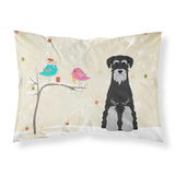 Caroline'S Treasures Christmas Presents Friends Schnauzer Black Grey Fabric Standard Pillowcase Bb2506Pillowcase