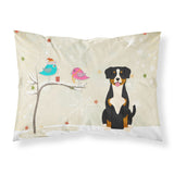 Caroline'S Treasures Christmas Presents Friends Entlebucher Fabric Standard Pillowcase Bb2510Pillowcase
