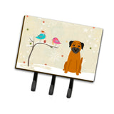 Caroline'S Treasures Christmas Presents Between Friends Border Terrier Leash Or Key Holder Bb2511Th68, Triple, Multicolor