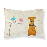 Caroline'S Treasures Christmas Presents Between Friends Airedale Fabric Standard Pillowcase Bb2513Pillowcase, Multicolor