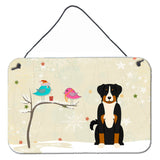 Caroline'S Treasures Christmas Presents Friends Appenzeller Sennenhund Wall Or Door Hanging Prints Bb2515Ds812, 8 X 12
