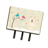Caroline'S Treasures Christmas Presents Between Friends White German Shepherd Leash Or Key Holder Bb2517Th68, Triple, Multicol