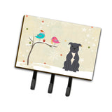 Caroline'S Treasures Christmas Presents Friends Staffordshire Bull Terrier Blue Leash Or Key Holder Bb2518Th68, Triple