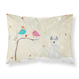 Caroline'S Treasures Christmas Presents Between Friends Miniature Schanuzer White Fabric Standard Pillowcase Bb2525Pillowcase,