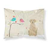 Caroline'S Treasures Christmas Presents Between Friends Yellow Labrador Fabric Standard Pillowcase Bb2527Pillowcase, Multicolo