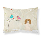 Caroline'S Treasures Christmas Presents Between Friends Cavalier Spaniel Fabric Standard Pillowcase Bb2530Pillowcase, Multicol