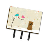 Caroline'S Treasures Christmas Presents Between Friends Glen Of Imal Tan Leash Or Key Holder Bb2532Th68, Triple, Multicolor