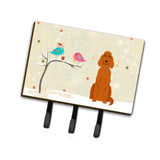 Caroline'S Treasures Christmas Presents Between Friends Irish Setter Leash Or Key Holder Bb2536Th68, Triple, Multicolor