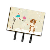 Caroline'S Treasures Christmas Presents Between Friends Brittany Spaniel Leash Or Key Holder Bb2544Th68, Triple, Multicolor