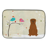 Caroline'S Treasures Christmas Presents Between Friends Dogue De Bordeaux Dish Drying Mat, 14 X 21