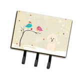 Caroline'S Treasures Christmas Presents Between Friends Bichon Frise Leash Or Key Holder Bb2547Th68, Triple, Multicolor