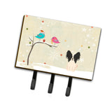 Caroline'S Treasures Christmas Presents Between Friends Papillon Black White Leash Or Key Holder Bb2548Th68, Triple, Multicolo