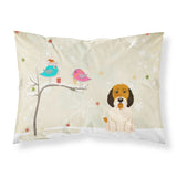 Caroline'S Treasures Christmas Presents Between Friends Petit Basset Griffon Veenden Fabric Standard Pillowcase Bb2551Pillowca
