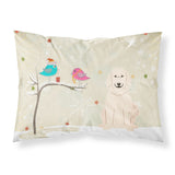 Caroline'S Treasures Christmas Presents Between Friends Pyrenese Fabric Standard Pillowcase Bb2555Pillowcase, Multicolor