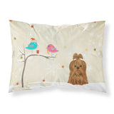 Caroline'S Treasures Christmas Presents Between Friends Shih Tzu Chocolate Fabric Standard Pillowcase Bb2558Pillowcase, Multic