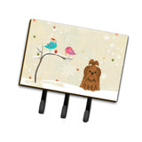 Caroline'S Treasures Christmas Presents Friends Shih Tzu Chocolate Leash Or Key Holder Bb2558Th68, Triple