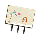 Caroline'S Treasures Christmas Presents Between Friends Shih Tzu Red White Leash Or Key Holder Bb2559Th68, Triple, Multicolor,
