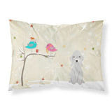 Caroline'S Treasures Christmas Presents Between Friends Bedlington Terrier Blue Fabric Standard Pillowcase Bb2562Pillowcase, M