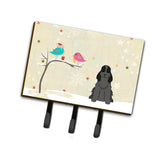 Caroline'S Treasures Christmas Presents Between Friends Cocker Spaniel Black Leash Or Key Holder Bb2564Th68, Triple, Multicolo