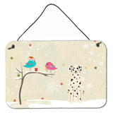 Caroline'S Treasures Christmas Presents Friends Dalmatian Wall Or Door Hanging Prints Bb2569Ds812, 8 X 12