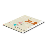 Caroline'S Treasures Christmas Presents Between Friends Corgi Mouse Pad, Multicolor, 7.75X9.25 (Bb2572Mp)
