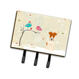 Caroline'S Treasures Christmas Presents Between Friends Wire Fox Terrier Leash Or Key Holder Bb2573Th68, Triple, Multicolor