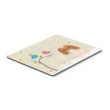 Caroline'S Treasures Christmas Presents, Pekingese Red White Mouse Pad, Multicolor, 7.75X9.25 (Bb2575Mp)
