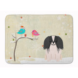 Caroline'S Treasures Christmas Pekingnese Black White Floor Mat, 19 X 27, Multicolor