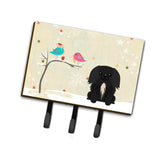 Caroline'S Treasures Christmas Presents Between Friends Pekingnese Black Leash Or Key Holder Bb2579Th68, Triple, Multicolor