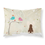 Caroline'S Treasures Christmas Presents Between Friends Chinese Crested Cream Fabric Standard Pillowcase Bb2585Pillowcase, Mul