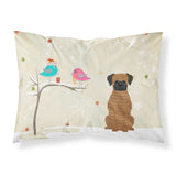 Caroline'S Treasures Christmas Presents Between Friends Brindle Boxer Fabric Standard Pillowcase Bb2589Pillowcase, Multicolor,
